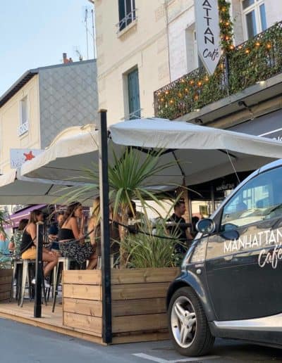 Terrasse extérieure dans Deauville